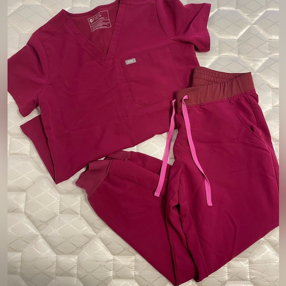 Other Wear Figs Magenta Scrub Set Poshmark